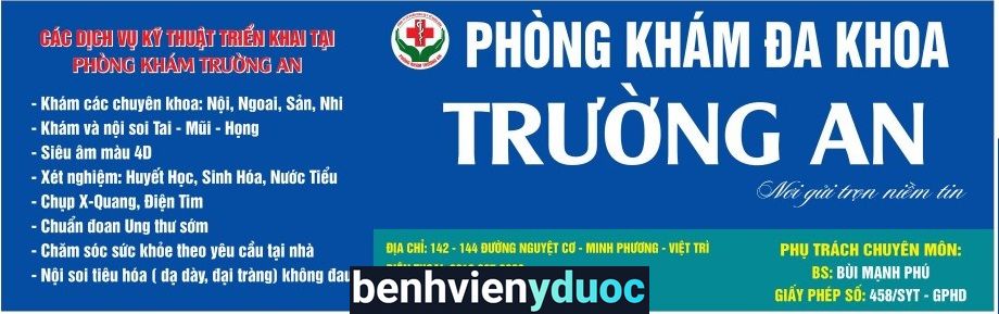 Phòng Khám Trường An Việt Trì Phú Thọ