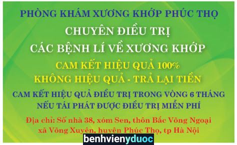 Phòng khám xương khớp Phúc Thọ Phúc Thọ Hà Nội