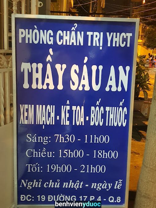 Phòng Khám Y Học Cổ Truyền Thầy Sáu An 8 Hồ Chí Minh