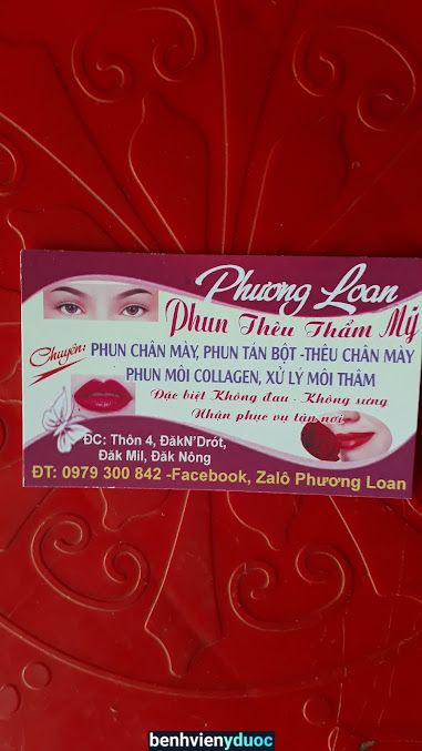 Phun Xăm Phương Loan Đắk Mil Đắk Nông