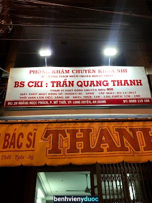 PK Chuyên Khoa Nhi - BS. Trần Quang Thanh Long Xuyên An Giang