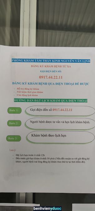 PK Tâm Thần Kinh BS. Nguyễn Văn Lịnh Phan Rang-Tháp Chàm Ninh Thuận