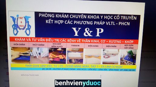 PK Y Học Cổ Truyền kết hợp các phương pháp PHCN Y và P Vĩnh Yên Vĩnh Phúc