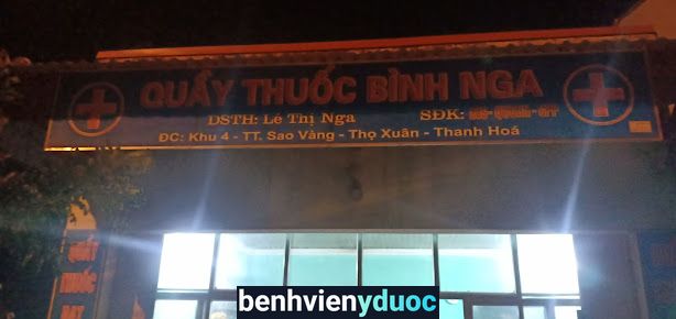 Quầy Thuốc Bình Nga Thọ Xuân Thanh Hóa