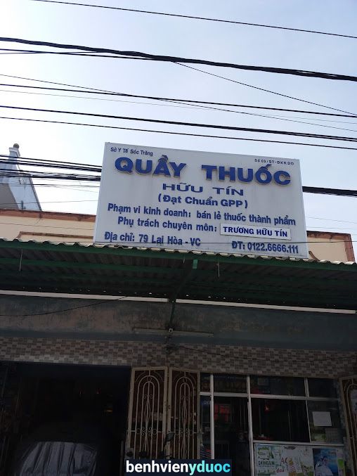 Quầy thuốc Hữu Tín Vĩnh Châu Sóc Trăng