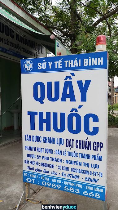 Quầy thuốc Khanh Lựu Quỳnh Phụ Thái Bình