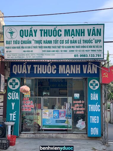 Quầy Thuốc Mạnh Vân số 492, thị trấn tứ kỳ, Hải dương Tứ Kỳ Hải Dương