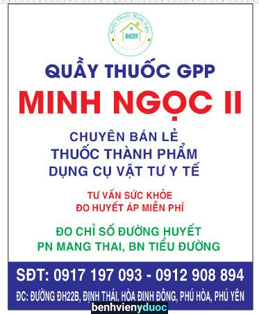 Quầy thuốc MINH NGỌC Phú Hoà Phú Yên