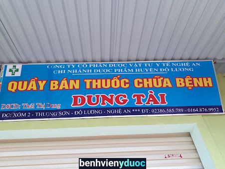 Quầy Thuốc Tây Dung Tài Đô Lương Nghệ An