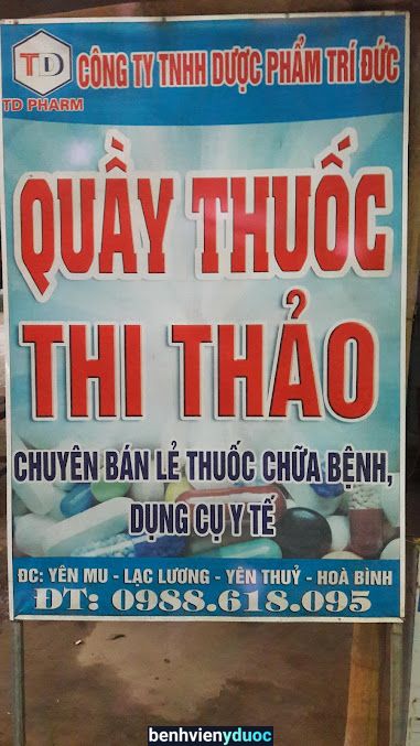 Quầy thuốc Thi Thảo Yên Thủy Hòa Bình