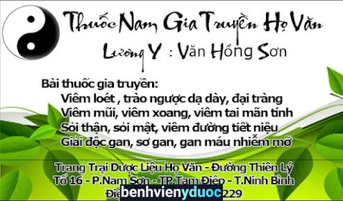 Thuốc Nam Gia Truyền Họ Văn Tam Điệp Ninh Bình