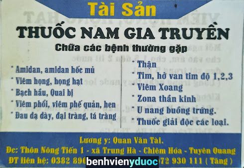 Thuốc Nam Tài Sản Chiêm Hóa Tuyên Quang