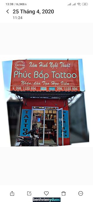 Tiệm xăm Phúc Bắp Tattoo Cần Đước Long An