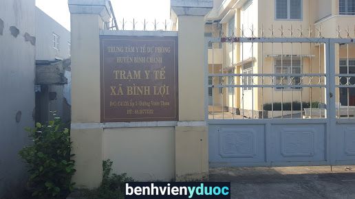 Trạm Y Tế Xã Bình Lợi Huyện Bình Chánh Bình Chánh Hồ Chí Minh