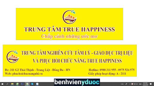 Trung tâm phục hồi chức năng True Happiness - Bại Não, Sinh Non, Chậm Phát Triển Đống Đa Hà Nội