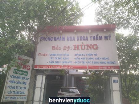 Trung Tâm Răng Hàm Mặt - Bác Sĩ Hùng Bình Sơn Quảng Ngãi