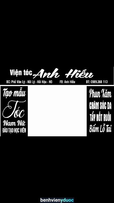 Viện TÓC &PHUN XĂM ANH HIẾU Hải Hậu Nam Định