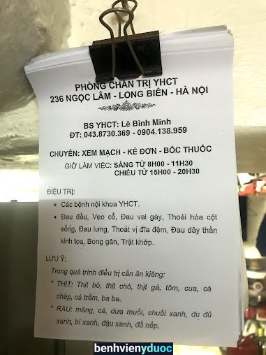 Y Học Cổ Truyền BS Minh Long Biên Hà Nội